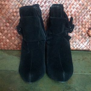 Charlotte Russe Velvet Booties